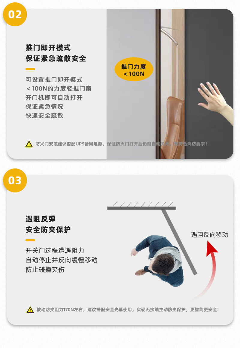 推門即開，遇阻反彈。