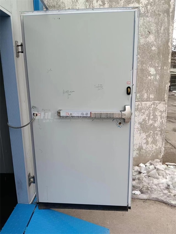 集裝箱冷庫房安全出口刷臉門禁聯動電動推桿鎖