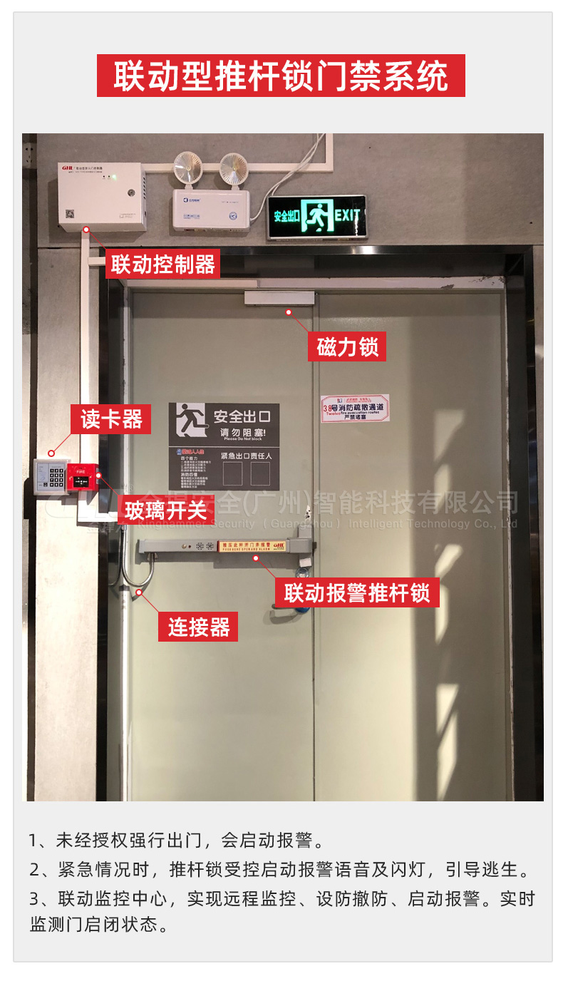聯動型推桿鎖門禁系統