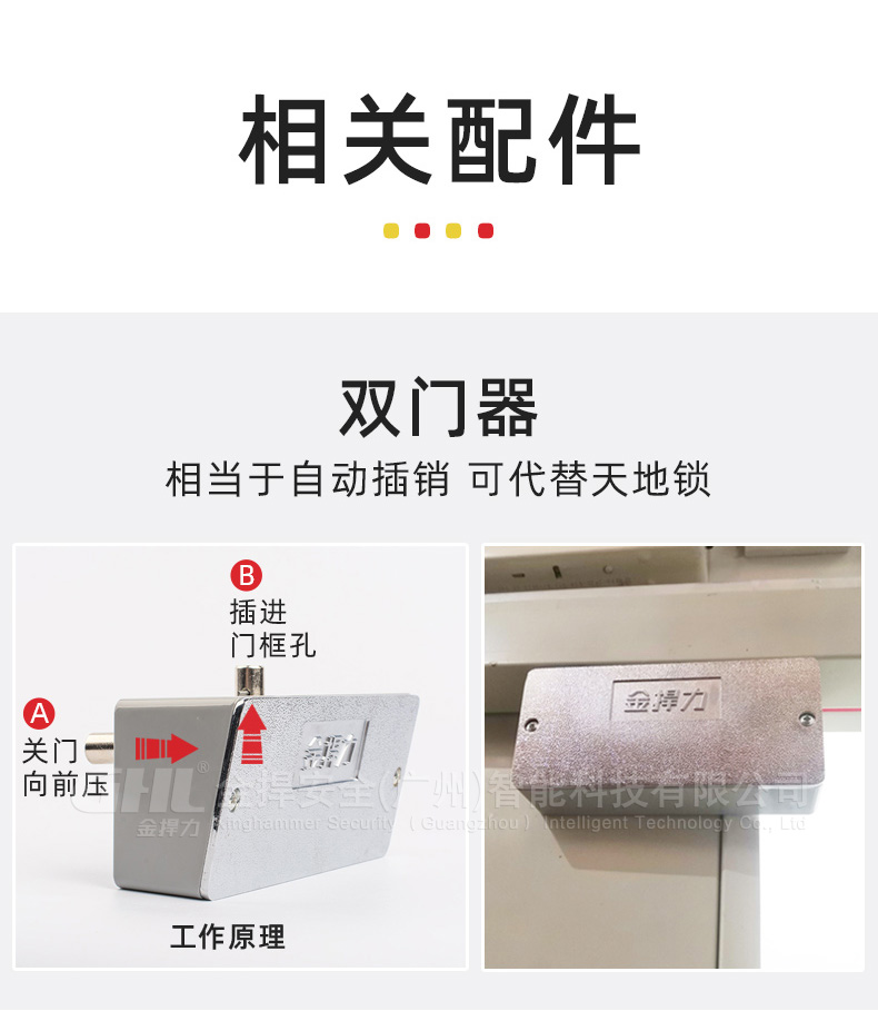 推桿鎖相關配件：雙門器